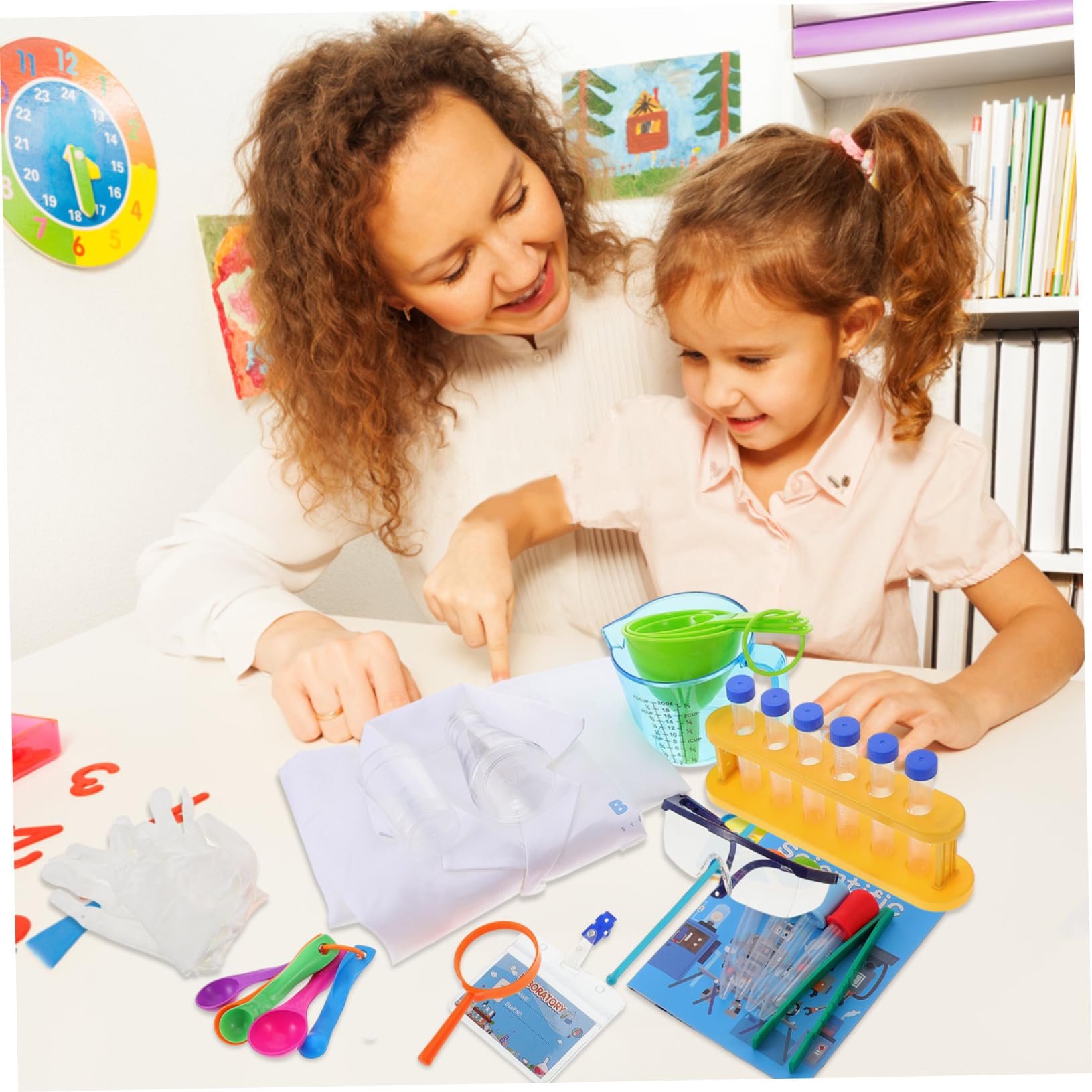 Hemobllo Kit Scientifique pour Garçon Fille avec Kit De Chimie Coffret De Chimie Et Jouets Scientifiques pour Expériences De Laboratoire