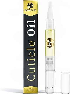 ECCO PURE Cuticle Oil Pen with Vitamin E - Nail Strengthener Softener Protector for Manicures & Pedicures