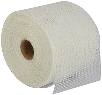 Convious Fiber Mesh Glass Coated Roll 45 GSM for Waterproofing, Roof/Crack Patch/Wall Repair, Wall Coating/Plastering mesh, Chicken mesh, Murga Jali (4 Inch X 50 Meter) (4 inch)