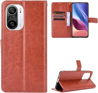 Case for Xiaomi Redmi Note 10S Case Cover,Case for Xiaomi Redmi Note 10 4G Leather Case,Flip Leather Wallet Cover Case for Xiaomi Redmi Note 10 4G M2101K6G / Redmi Note 10s Case Brown