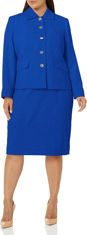 Le Suit Women's Le Suit Women's Textured Blazer & Skirt, 2pc Set