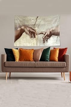 Ontheclouds Beyaz Ademin Yarat l  Leke Tutmaz Kadife Kuma  Duvar  rt s  Duvar Hal s  Tapestry, 70 x 100