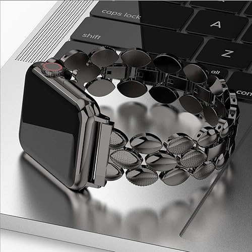 Miniatura 9 de Correa Moolia compatible con Apple Watch de 38mm, 40mm, 42mm, 44mm, correa de repuesto moderna para mujer, para iWatch Series 6, 5, 4, 3, 2, 1