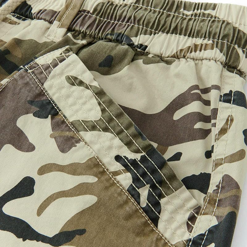 Men's Summer Streetwear Casual Printed Loose Straight Cargo Shorts Daily Outdoor