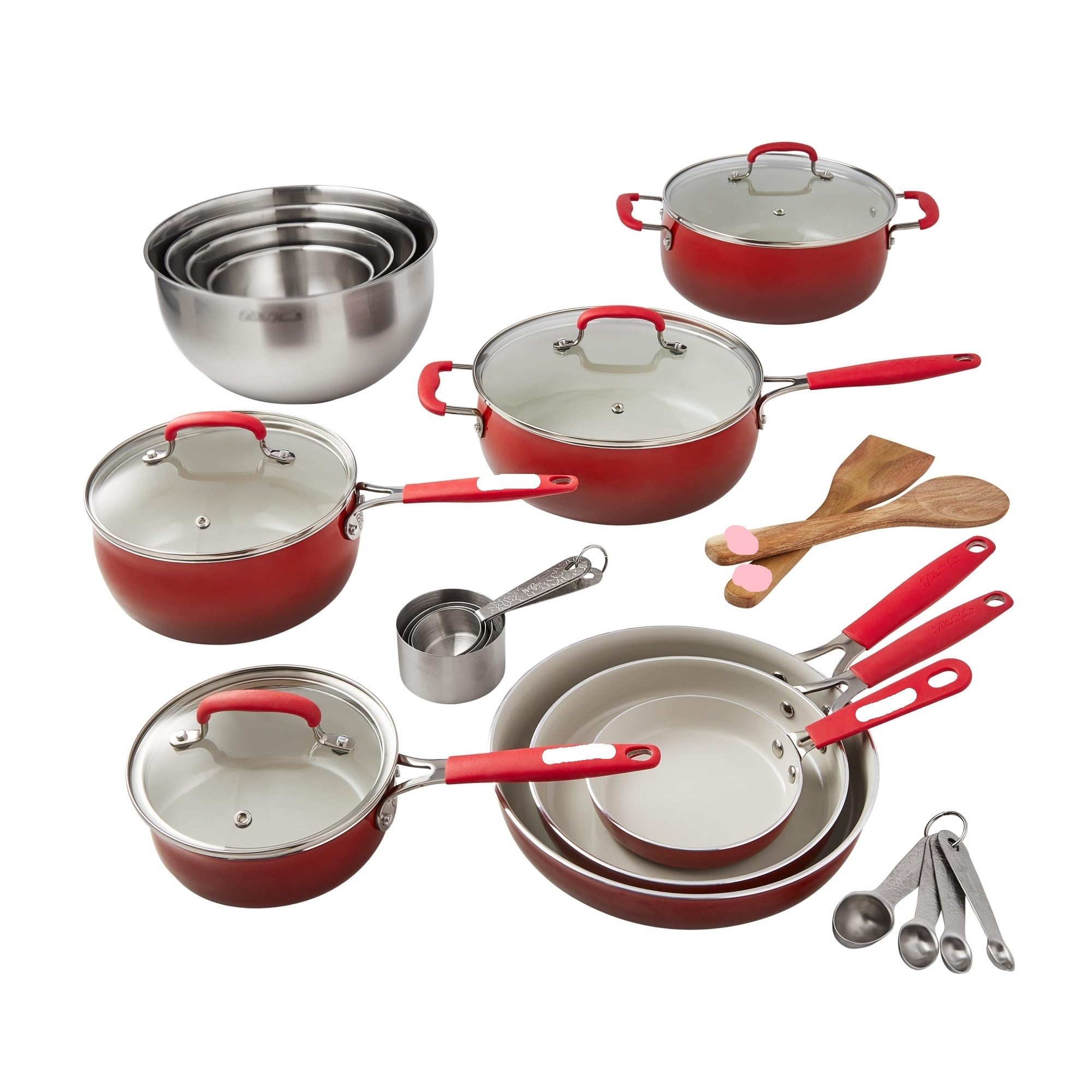 Batterie de cuisine céramique antiadhésive facile à nettoyer pour cuisiner sainement sans effort