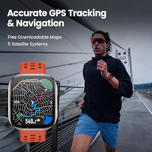 Miniatura 4 de Amazfit Bip 6 - Reloj inteligente de 1.81 pulgadas, batería de 14 días, pantalla AMOLED de 1.97 pulgadas, GPS y mapas gratis, AI, llamadas y texto