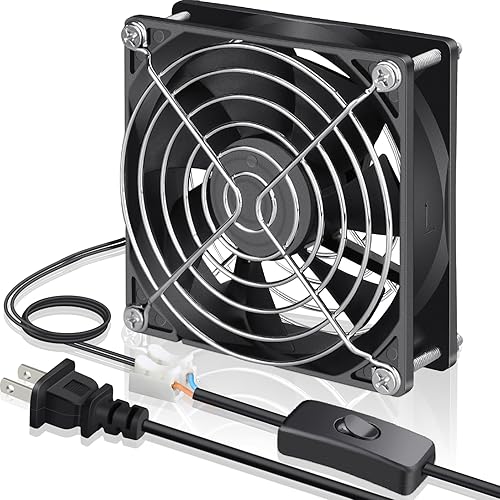GDSTIME Ventilador de enfriamiento axial EC de 3.543 in 3.622 in x 0.984 in CA 110 V 115 V 120 V 220 V 240 V doble rodamiento de bolas pequeño
