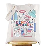 G2TUP Canvas Tote Bag - Dentist Appreciation Gift for Dental Assistant and Graduation