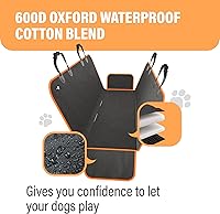 Vista 4 de Active Pets Hamaca Impermeable XL Cubierta Grande para Asiento de Automóvil, Se Adapta a SUVs Camiones Sedanes Grandes, Cama de Viaje Convertible