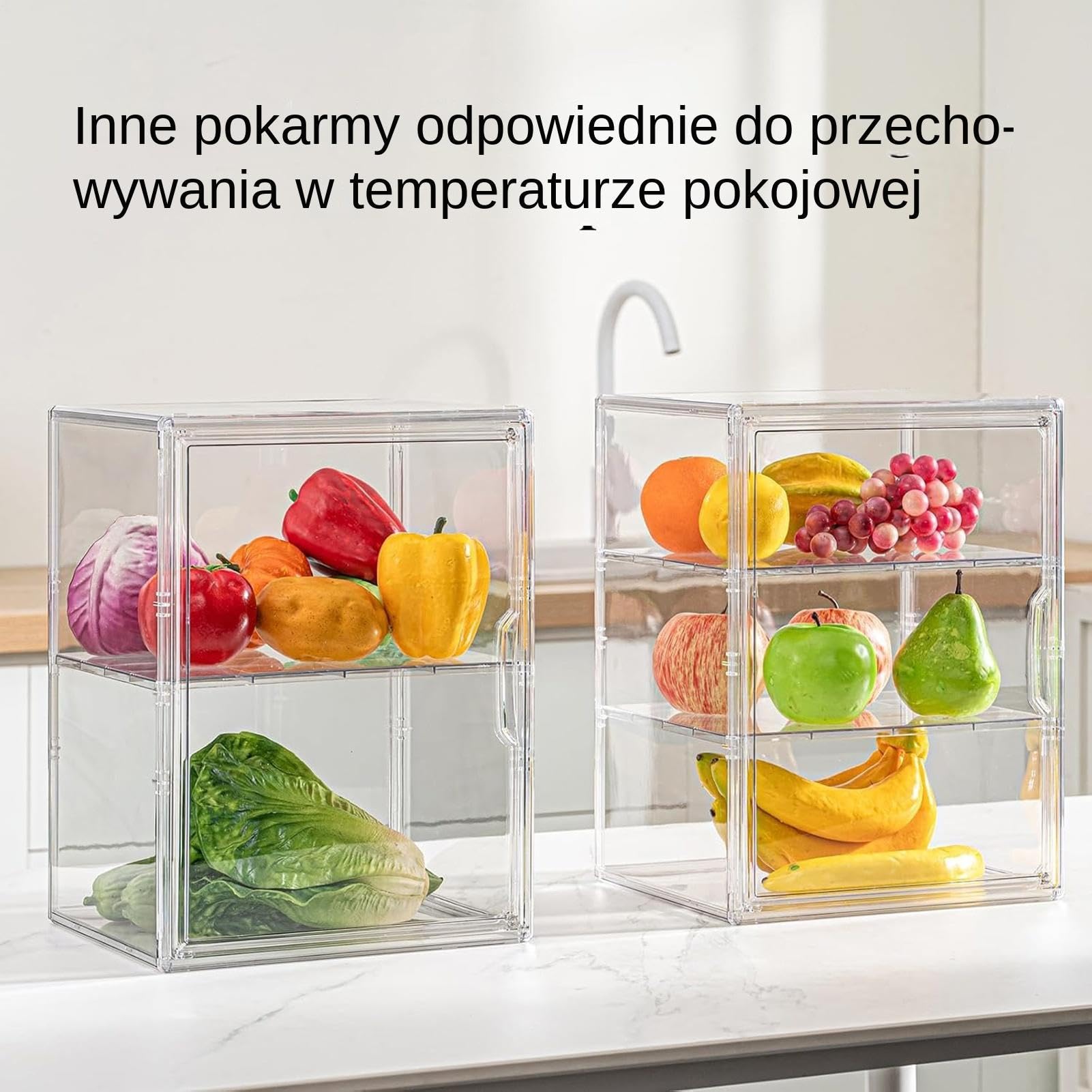 Pojemnik Do Przechowywania Pieczywa Regulowany Przezroczysty Akrylowy | Chlebak narożny Na Blat Narożny Spiżarnię Żywność Kanapki Tosty Bochenki Ciasto Bajgle Bułki Banany Ma
