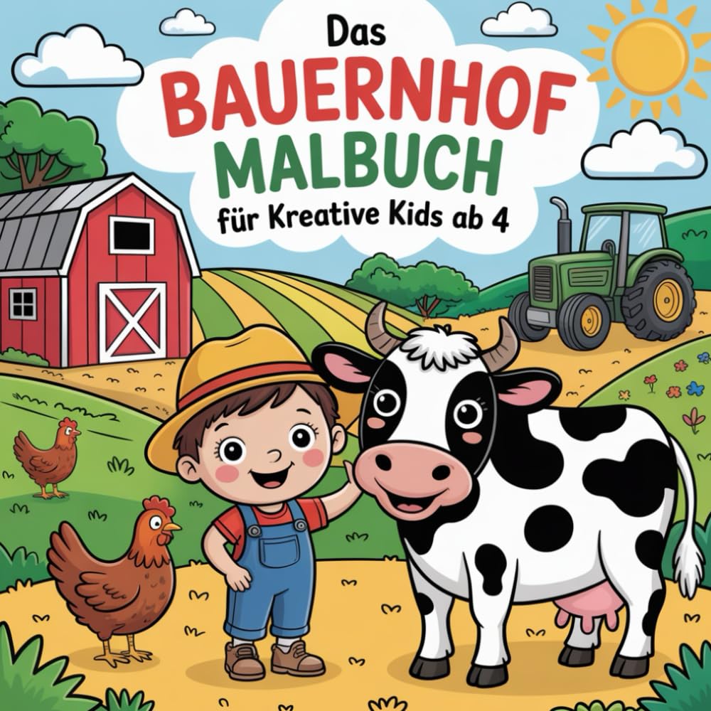 Das Bauernhof Malbuch - für Kreative Kids ab 4