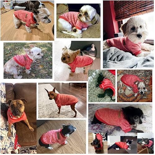 Miniatura 9 de CHBORLESS Suéter para perro y mascota, pijama cálida para perro, suéter suave para gatos, ropa para cachorros, suéter para perros pequeños, sudadera
