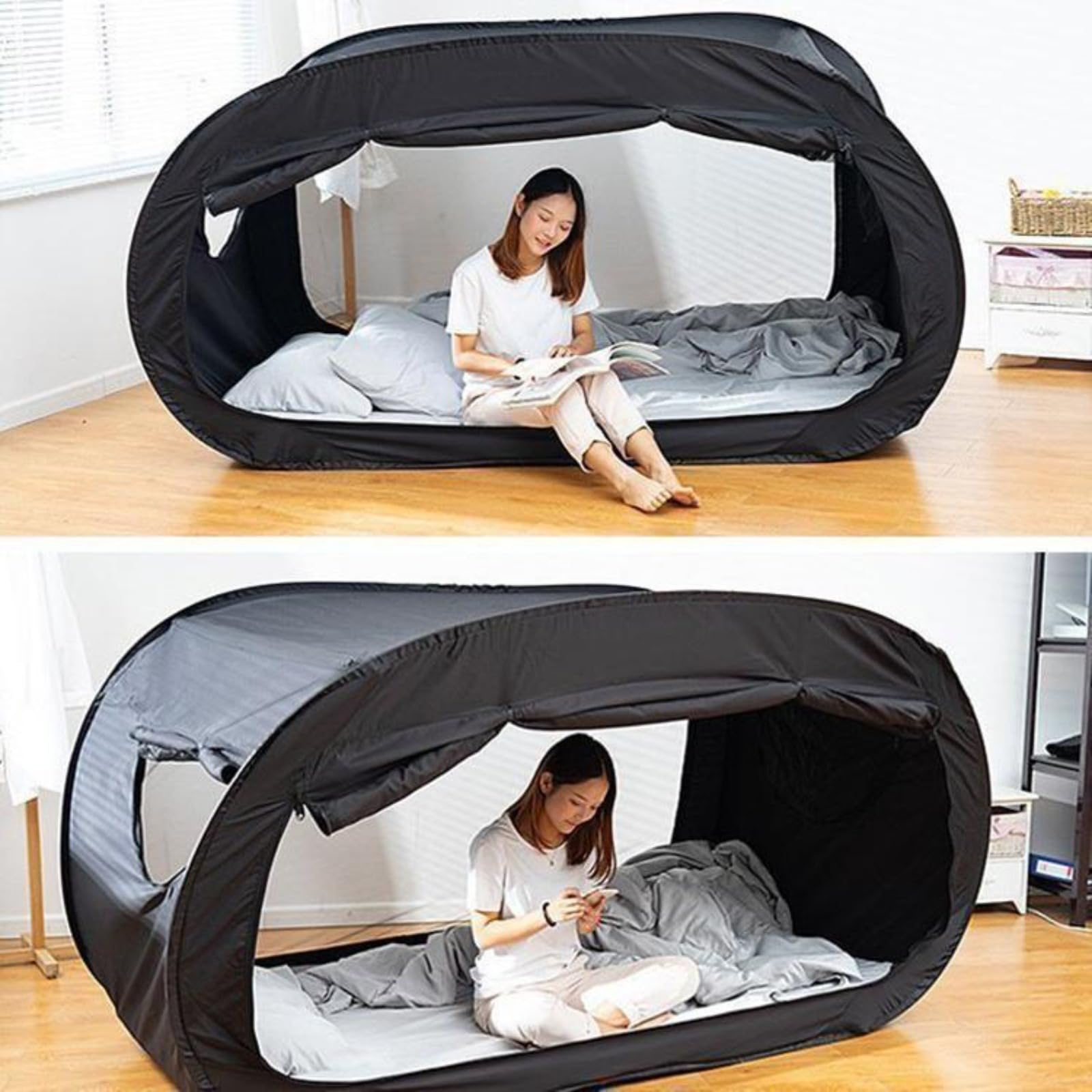 Amazon.co.jp: KIDINN 室内用テント プライベート 一人用 二人用 避難