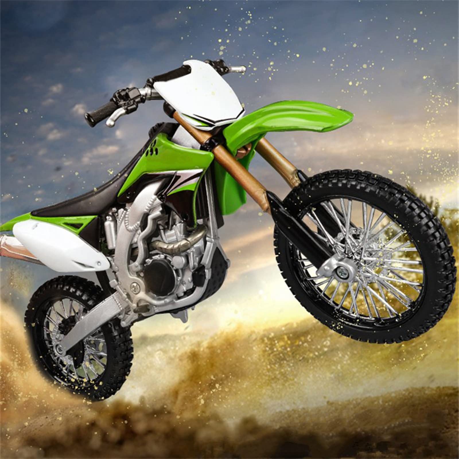 SEYXF Motorbike Toy Motorcycle Toys Collection 1/12 for Kawasaki KX450F Alloy Model Metal Gift