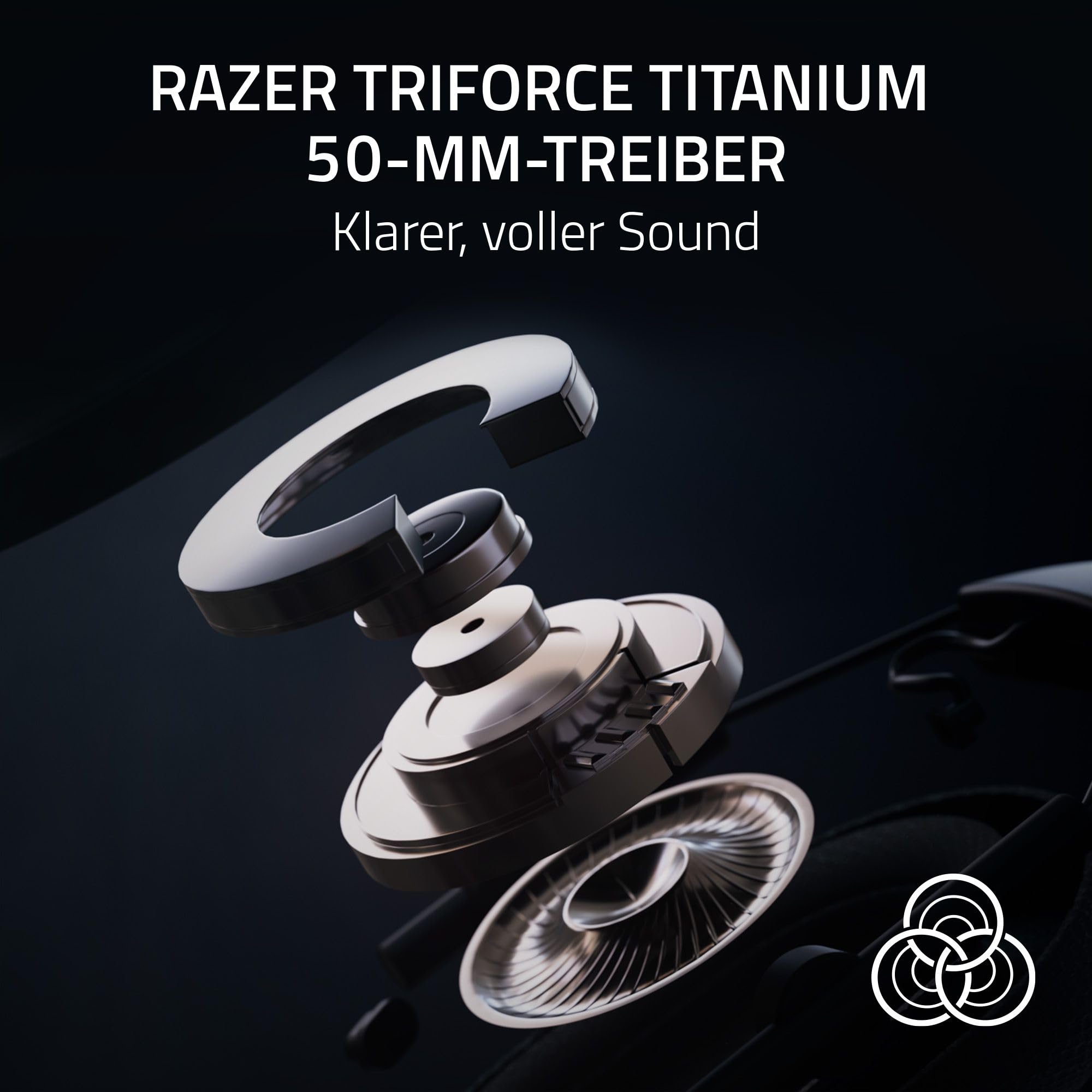 Razer BlackShark V2 HyperSpeed für PC - Kabelloses ultra leichtes E-Sport Gaming-Headset (280g, HyperClear Super-Breitband-Mik, TriForce Titanium 50-mm-Treiber, Bluetooth) Schwarz