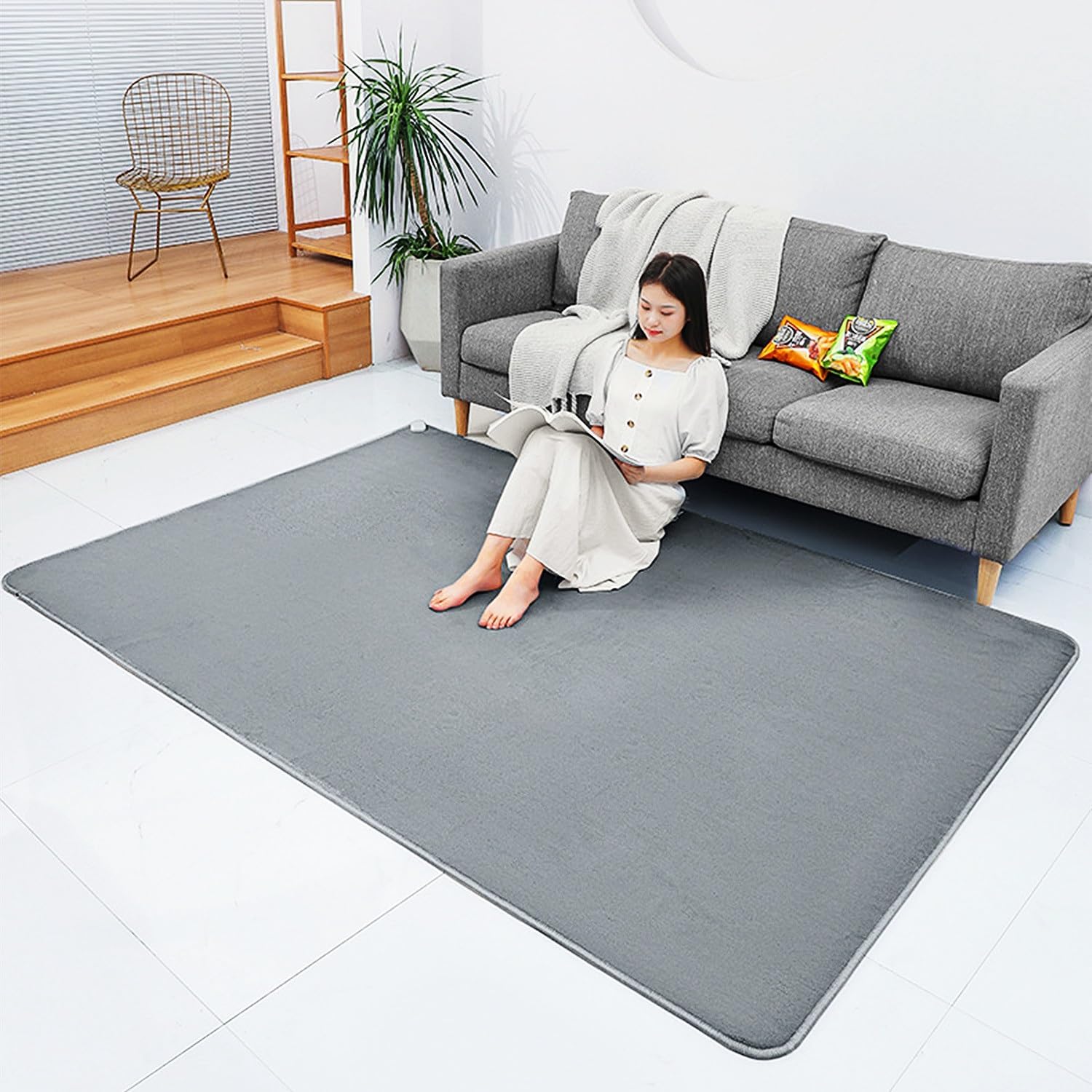 Alfombra Térmica Eléctrica con Infrarrojos y Termostato Ajustable