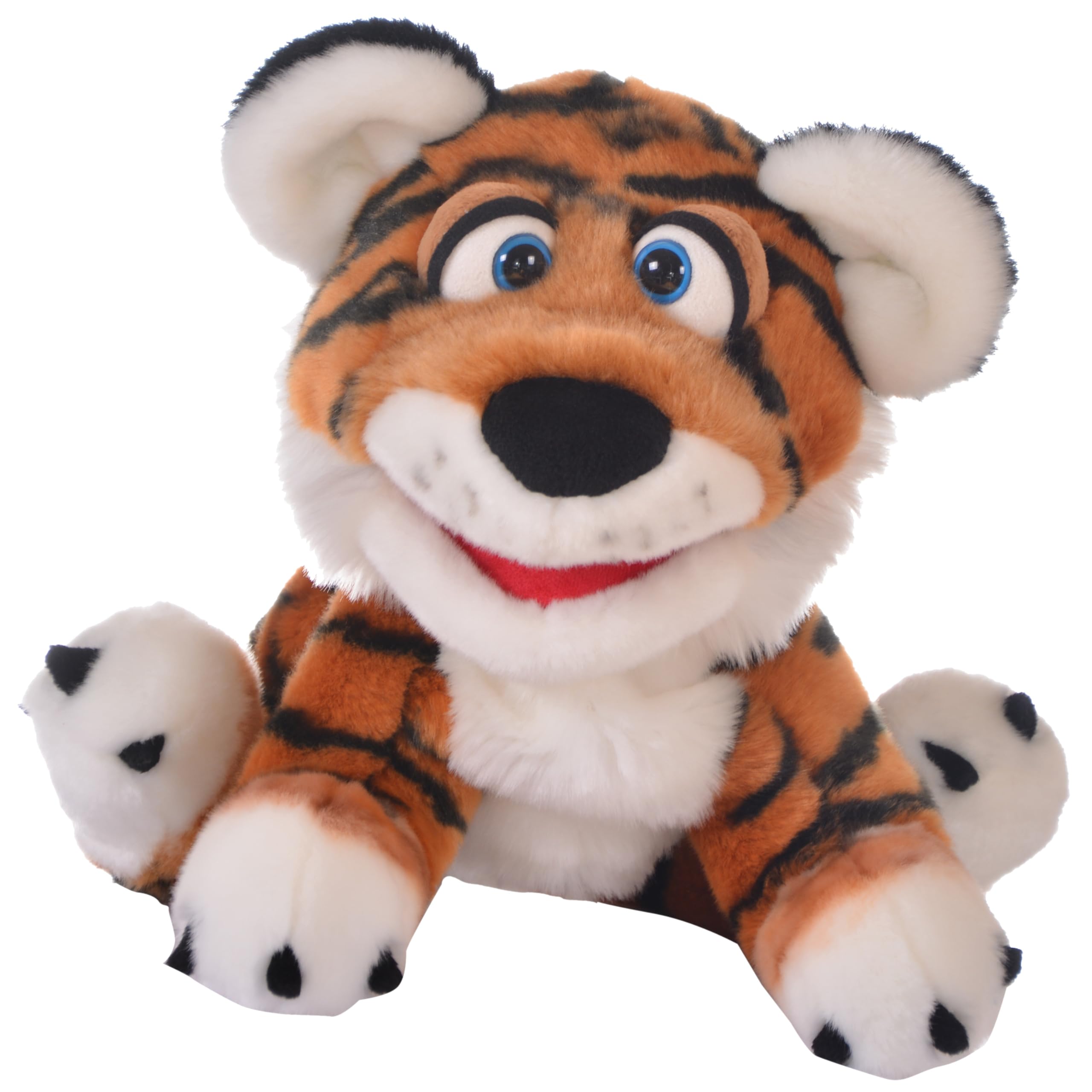 Living Puppets 16-Inch Tiger Cub Hand Puppet - Fine European Design, Ultra-Soft and Cuddly, Promotes Child Development, Safety Certified,