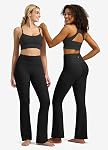 Willit Butterflux Pantalon de yoga Femmes Legging de l'entraînement de flammes pour les femmes Tummy Control High Waisted Flare Leggage de yoga 29" 31" 33"
