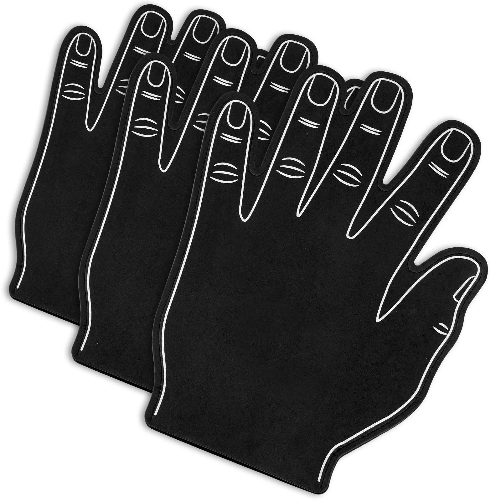 Sotiff 3 Pcs 16 Inches Giant Foam Hand High Five Foam Finger