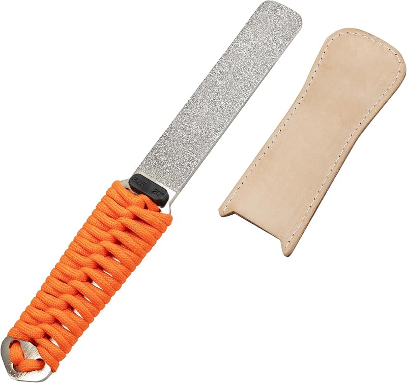 SHARPAL 181N Dual-Grit Diamond Sharpening Stone File | Garden Tool Knife Sharpener Coarse 325 / Extra Fine 1200 Grit, For Lawn Mower Blade, Axe, Hatchet, Hedge Shears