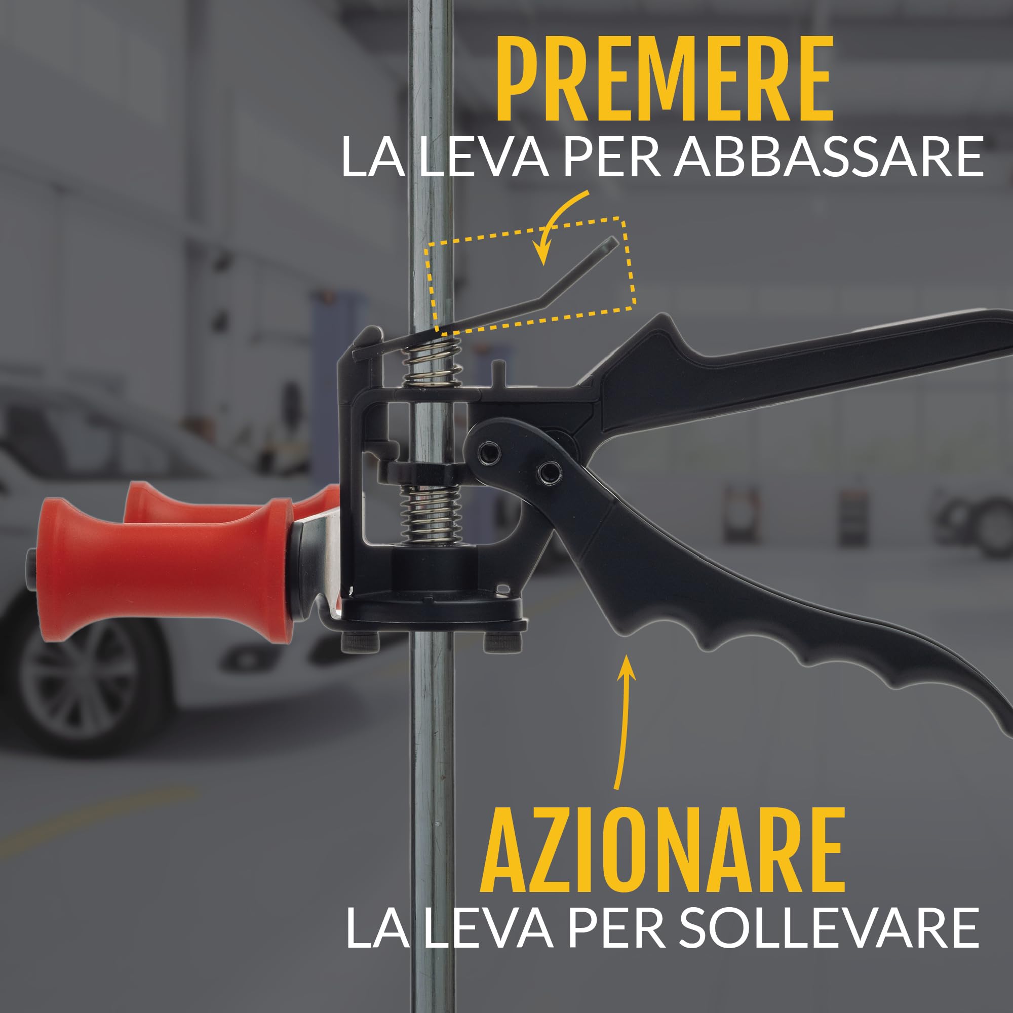 Porta Volante Regolabile e Depressore Pedale Freno - Kit Economico per Allineamento Fai-da-Te Auto Camion SUV