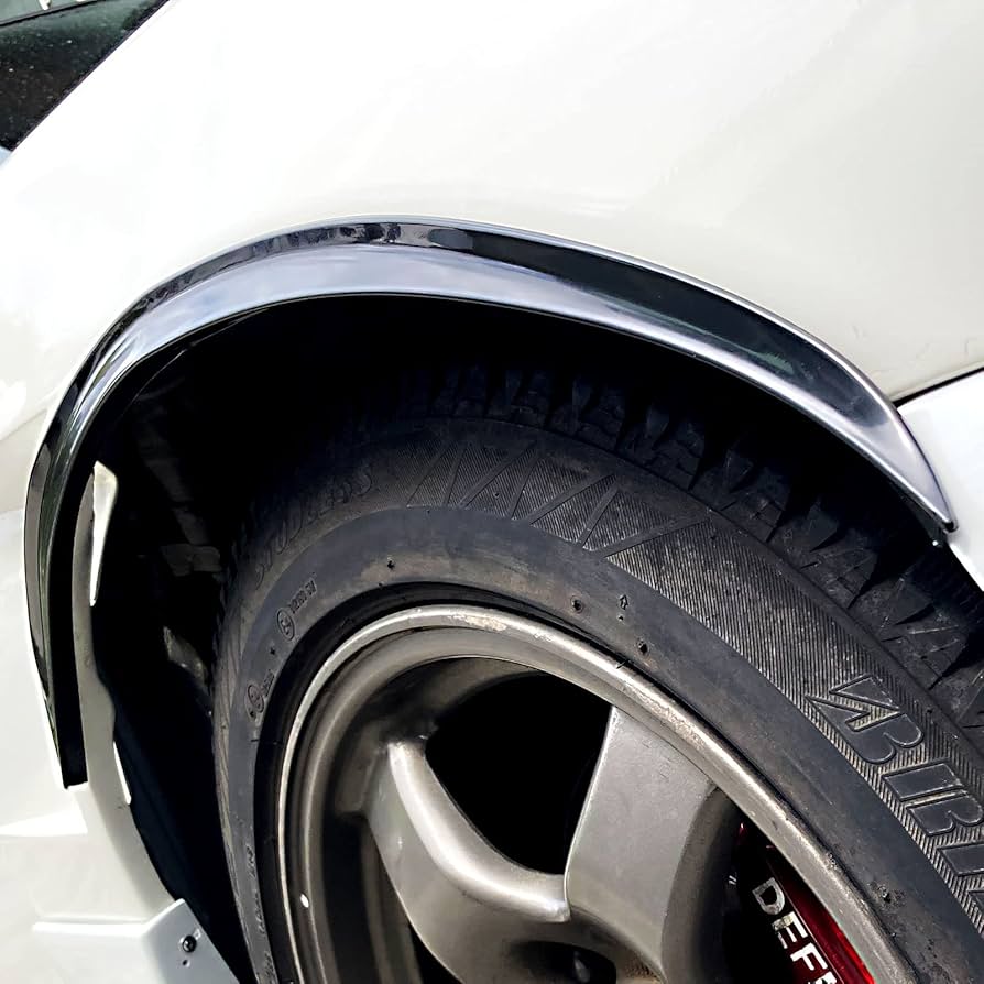 Amazon | 汎用フェンダーモール 65cm 4本セット 両面テープ付き