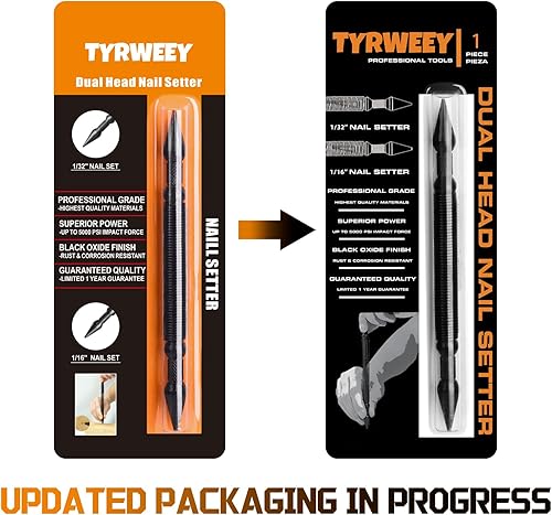 Miniatura 7 de Juego de uñas de 1 pieza, doble cabeza, perforador central de doble cabeza, herramienta de uñas con 1/32 pulgadas, 1/16 pulgadas