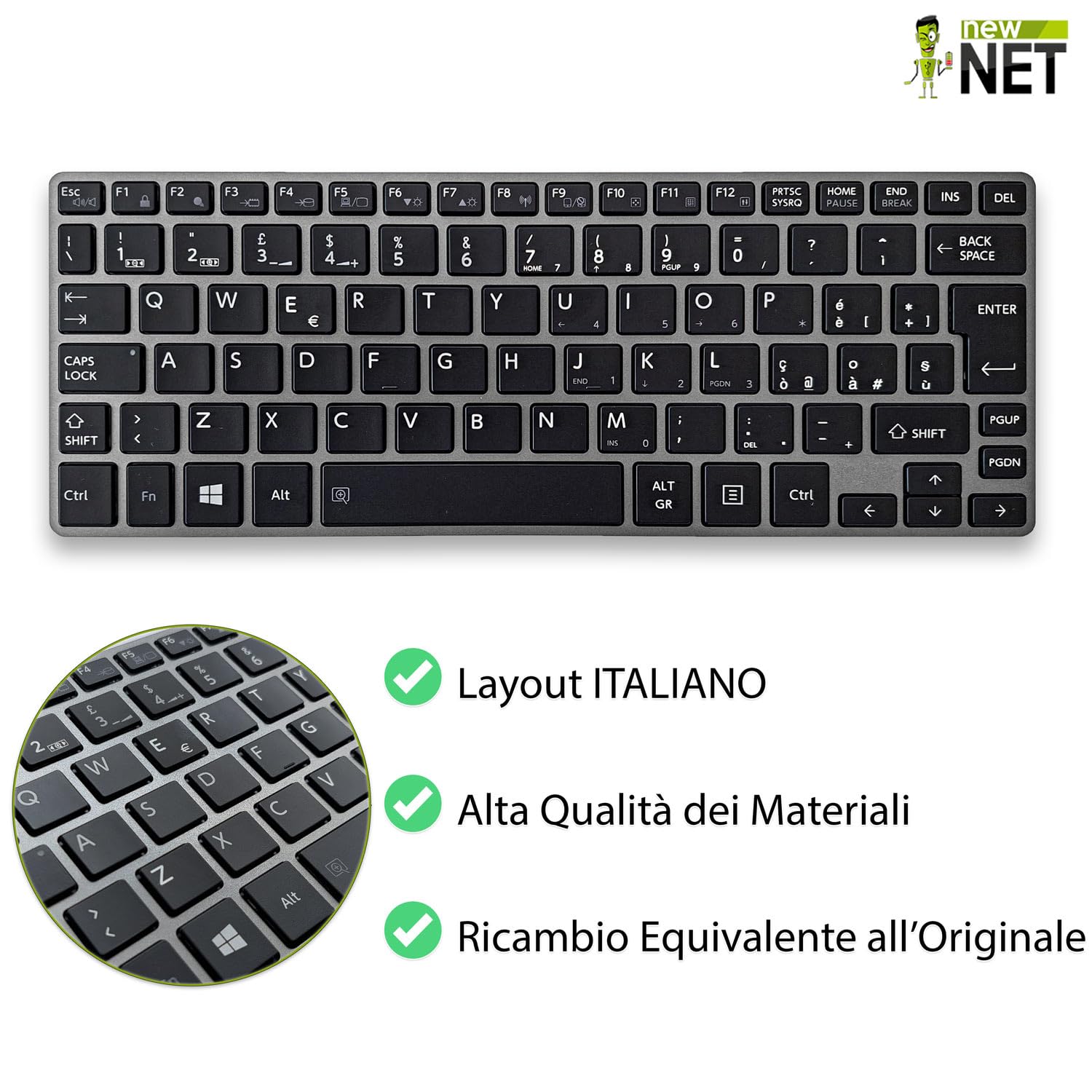 Tastiera Retroilluminata Italiana Per HP ProBook G5 Series - 450 G5, 455 G5, 470 G5, Sostituzione Diretta