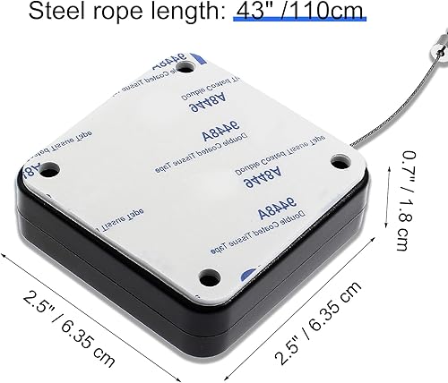 Miniatura 4 de Juego de 2 cierrapuertas con sensor automático sin perforaciones, multifuncional, con cordón, para residencial, comercial, dormitorio, habitación,