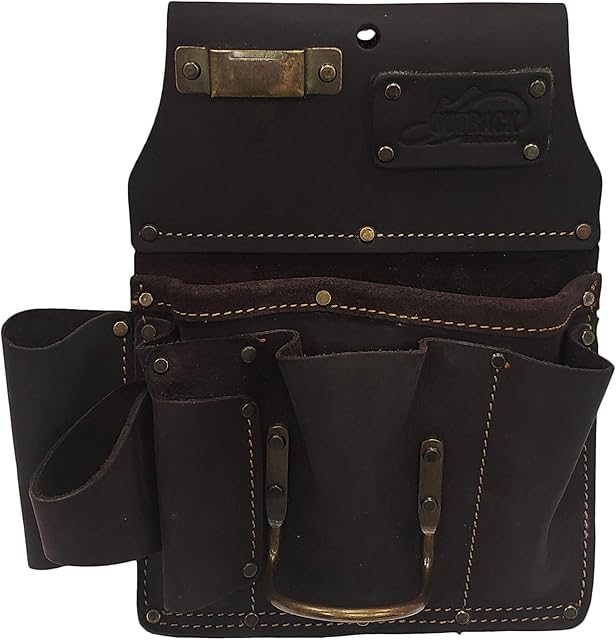 Outback OX P263801 Drywaller's 12 Tool Pouch Holder Made from Genuine Oil Tanned Leather