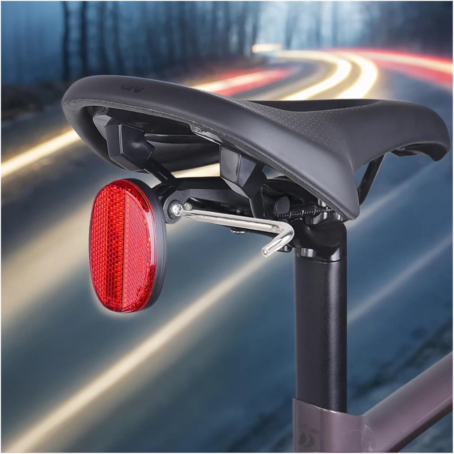 Handlebar Reflector 2 Pcs Anti-Theft Bicycle Rear Reflector, Suitable for Reflective Tail Light Brackets and Seat Tube Brackets.