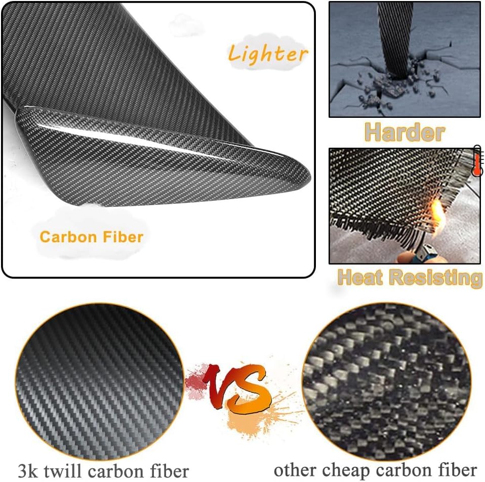 Carbon Fiber Trunk Spoiler Compatible with for Jaguar F-Type Coupe 2014-2021 Rear Boot Lid Racing Spoiler Wing Lip