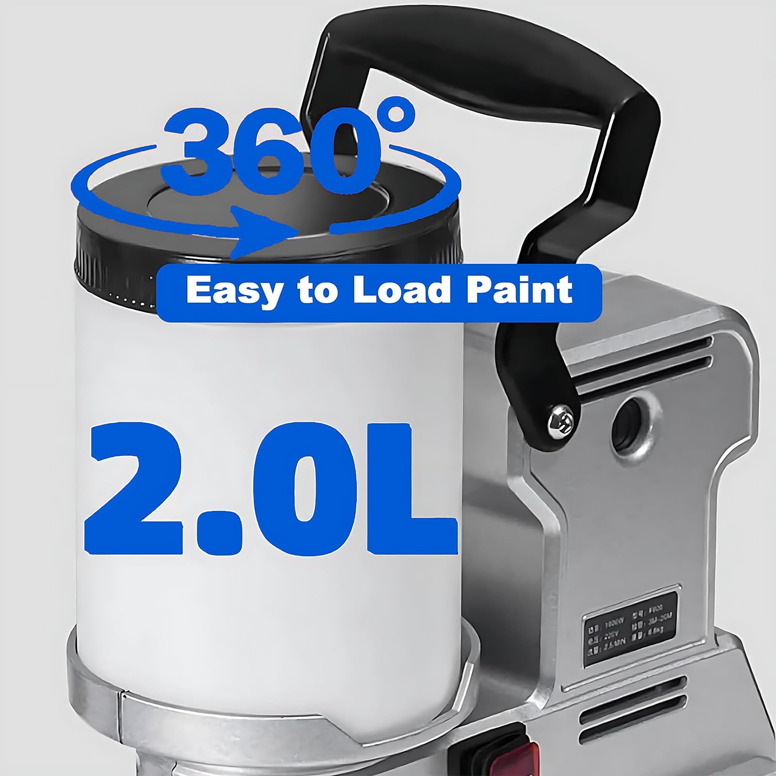 Pulverizador De Alta Presión 1600 W, Spray De Pintura Sin Aire 1600W, Proyectos DIY, Bricolaje, Reformas del Hogar Y Uso Profesional