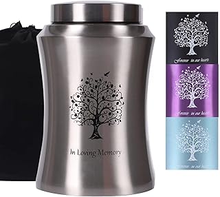 Tree of Life Urns for Human Ashes - Cremation Urns Adult for Funeral, Burial or Home - Decorative Urn for Ashes Male Female (220 Cubic inches, Original(Tree))