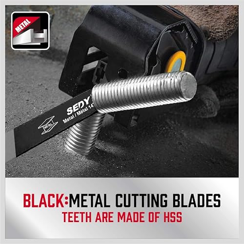Miniatura 13 de Hojas de sierra recíproca de poda de madera de 12 pulgadas, hojas de sierra 5TPI para recortar árboles, corte de madera (paquete de 5/5TPI)