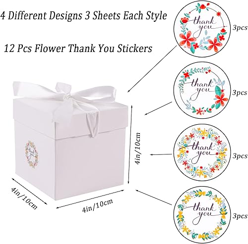 Vista 37 de Elephant-package Paquete de 12 cajas de regalo pequeñas con tapas, cajas de regalo rosas con cinta para cumpleaños, embalaje de regalo, recuerdo