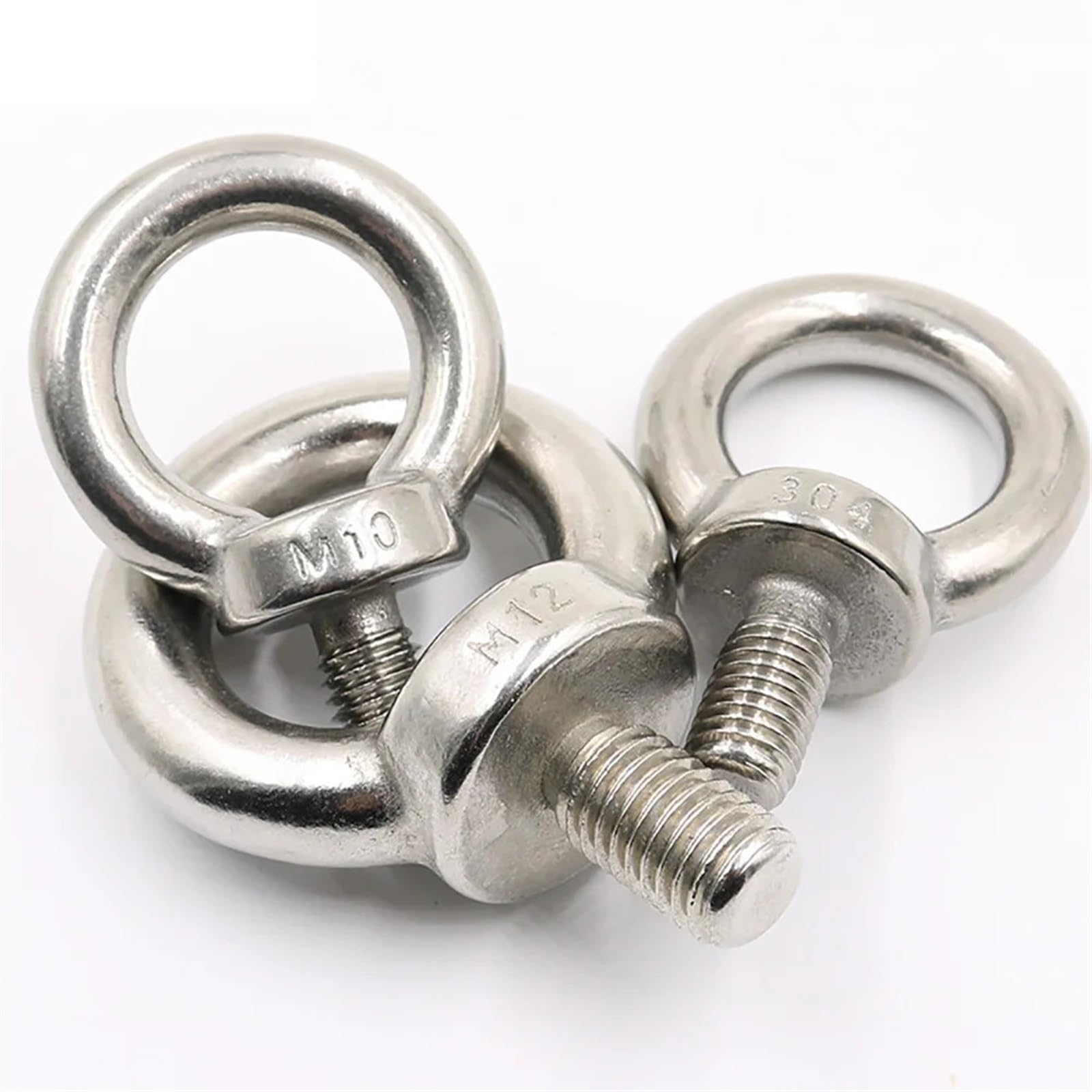 Anillo de elevación de acero inoxidable con perno, Cáncamo de elevación Acero inoxidable 304 M10-M24 18-200 mm(M24,40MM-1 PCS)