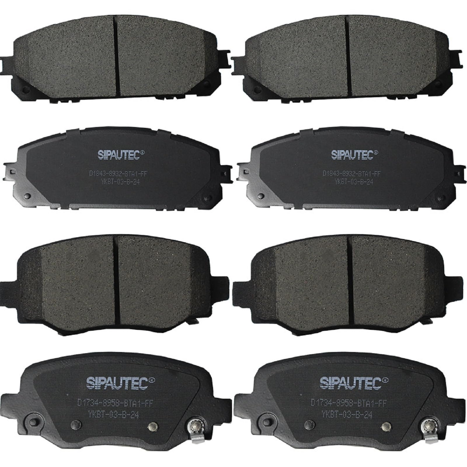 Photo 1 of SIPAUTEC Ceramic Brake Pads for Jeep Cherokee (2014-2022)