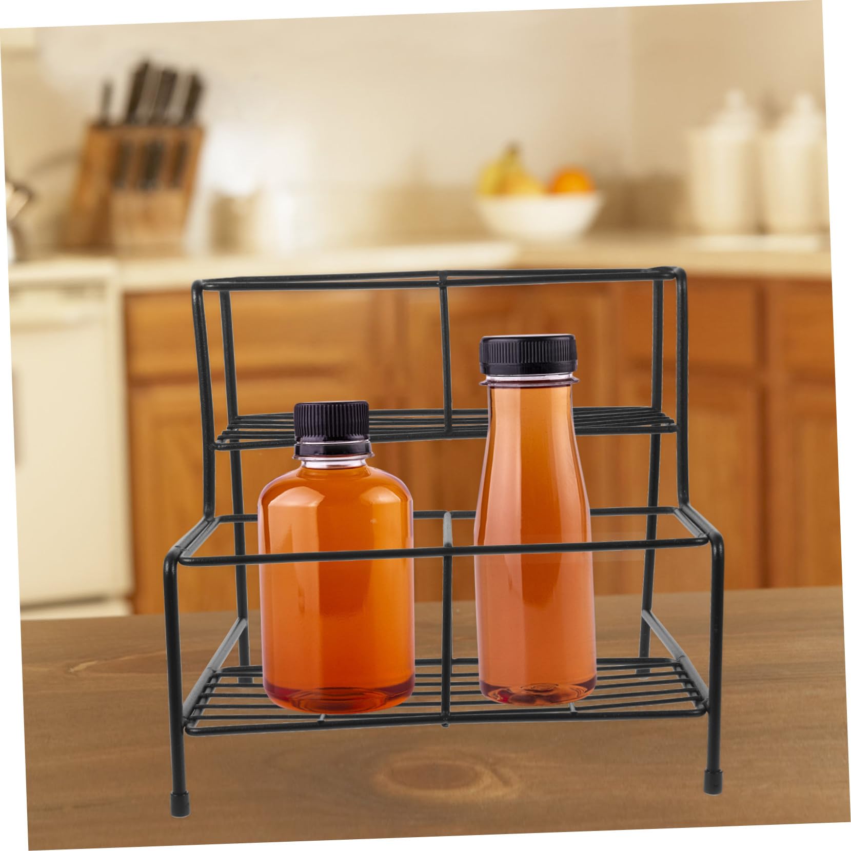 Eisen Syrup Flaschenhalter Stabiles Küchenregal Metall Organizer Für Sirup Marmeladen Gewürze Saucen Aufbewahrung Theken Desktopständer