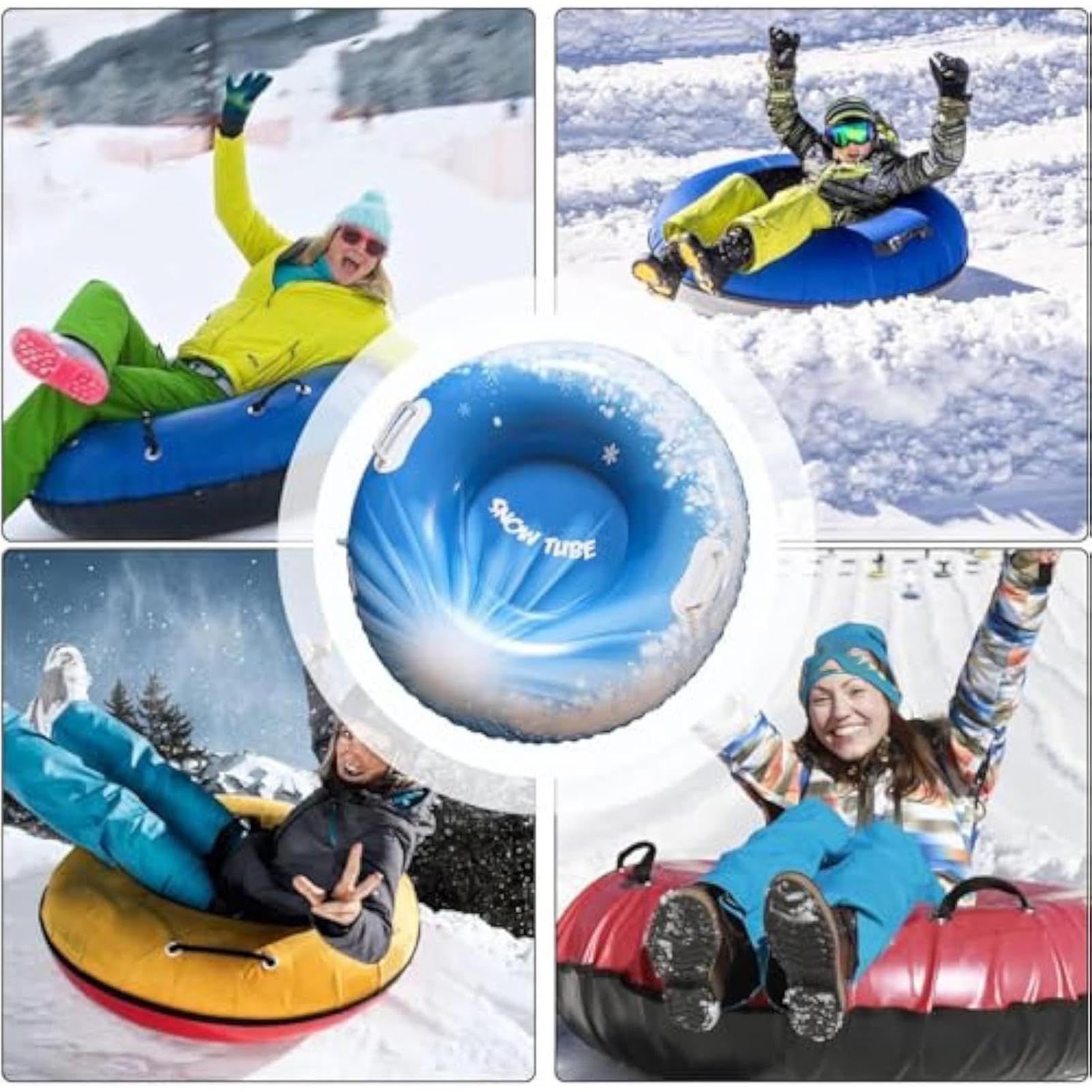 Colchones De Nieve para Adultos | Trineo Inflable Infantil con Asas,Juguetes De Invierno para Parques Jardines Playas Deportes De - s En Playa Jardines Patios Nieve Hielo Navidad