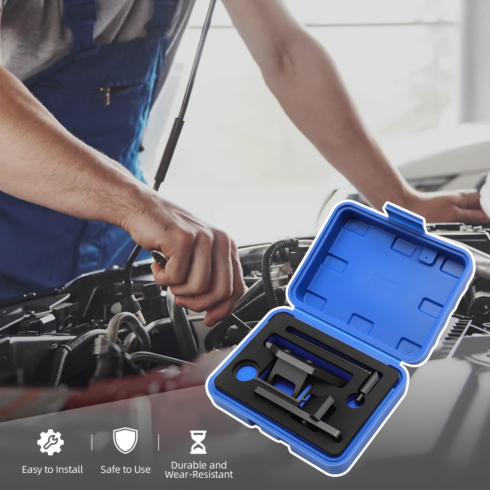KAOLALI Kit Calado Distribucion Compatible con psa 1.2 Puretech, Utiles de Calado de Distribucion Compatible con Peugeot Opel 1.2L Turbo Herramienta Correa para Citroen Berlingo C1 C3 C5 Aircross