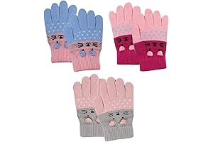 Cute Cat Warm Gloves: Winter Warriors for Kids