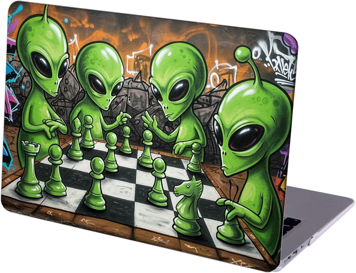 Compatible with MacBook Neo 13-inch, Hard Shell Case with Keyboard Cover and Screen Protector (A3404 A18 Pro chip, 2026 Release) - Aliens MC22319