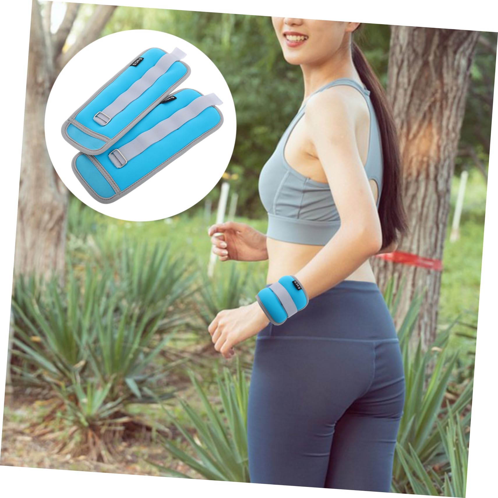 Pesas para Tobillos de 2 Piezas, 0, 5kg, Nylon Neopreno
