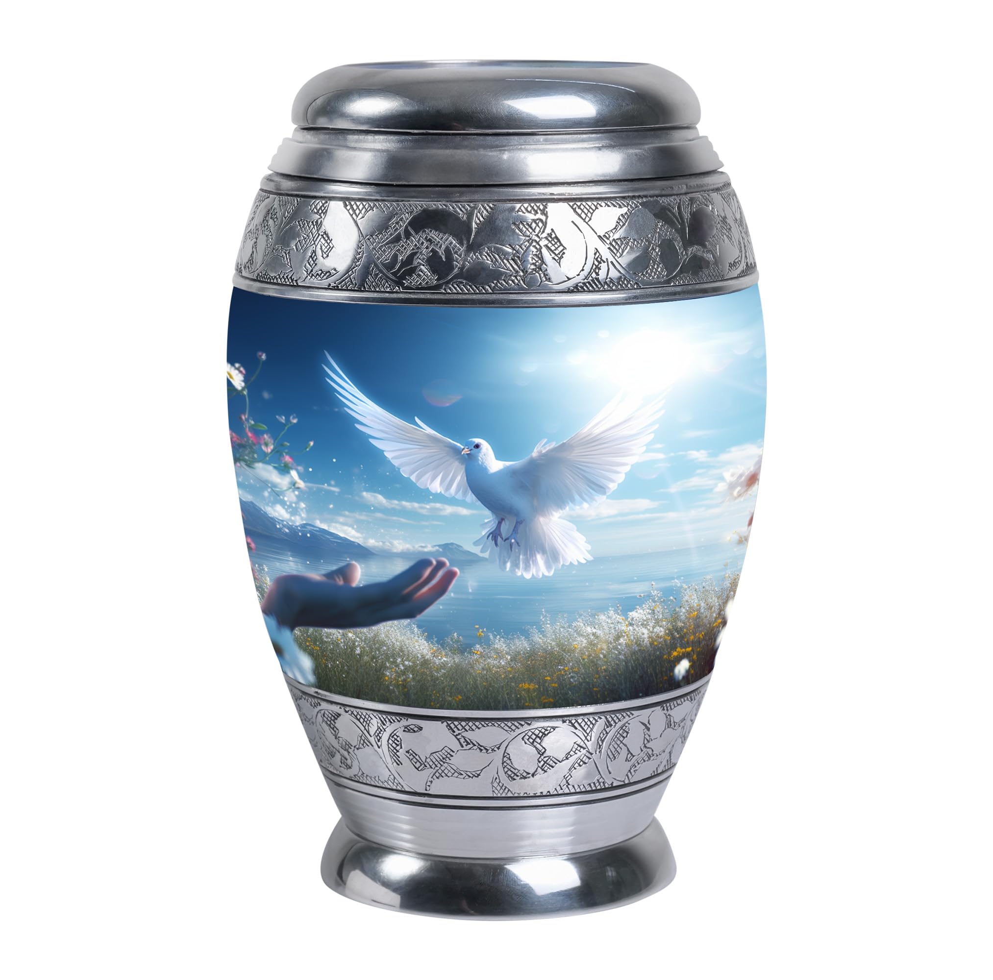 PARUHAS Cremation Dove Flying Urn for Human Ashes - Memorial Urns for Ashes for Women - Large Urns for Adult Ashes - Adult Funeral Urn for Ashes - Decorative Urn Human Ashes (Size - 10Inch)