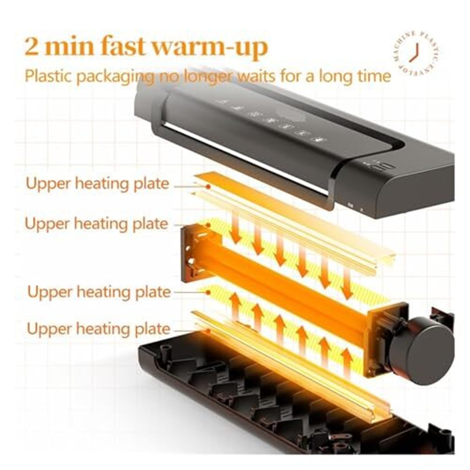 Laminator A4, 9-calowy przenośny laminator termiczny do użytku domowego, biurowego i szkolnego