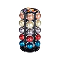 Vista 8 de Rice Rat Soporte para carrusel de cápsulas de café con almacenamiento central adicional para cápsulas VertuoLine (más de 40 cápsulas)