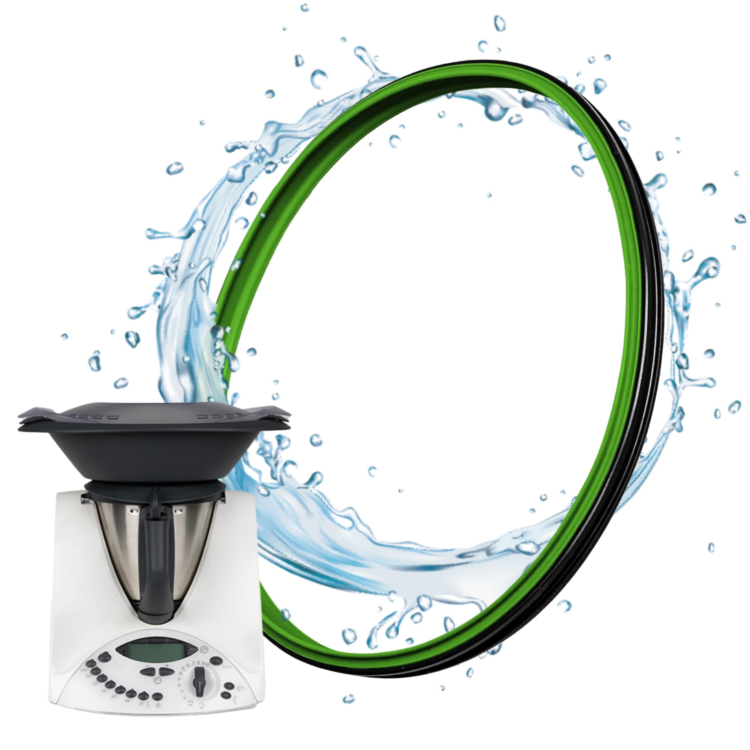 NAMAI - Guarnizione Bimby TM31, Materiale in Silicone Resistente, Ricambio 100% Compatibile, Accessori Bimby TM31, Facile da Installare (Guarnizione TM31) - 2