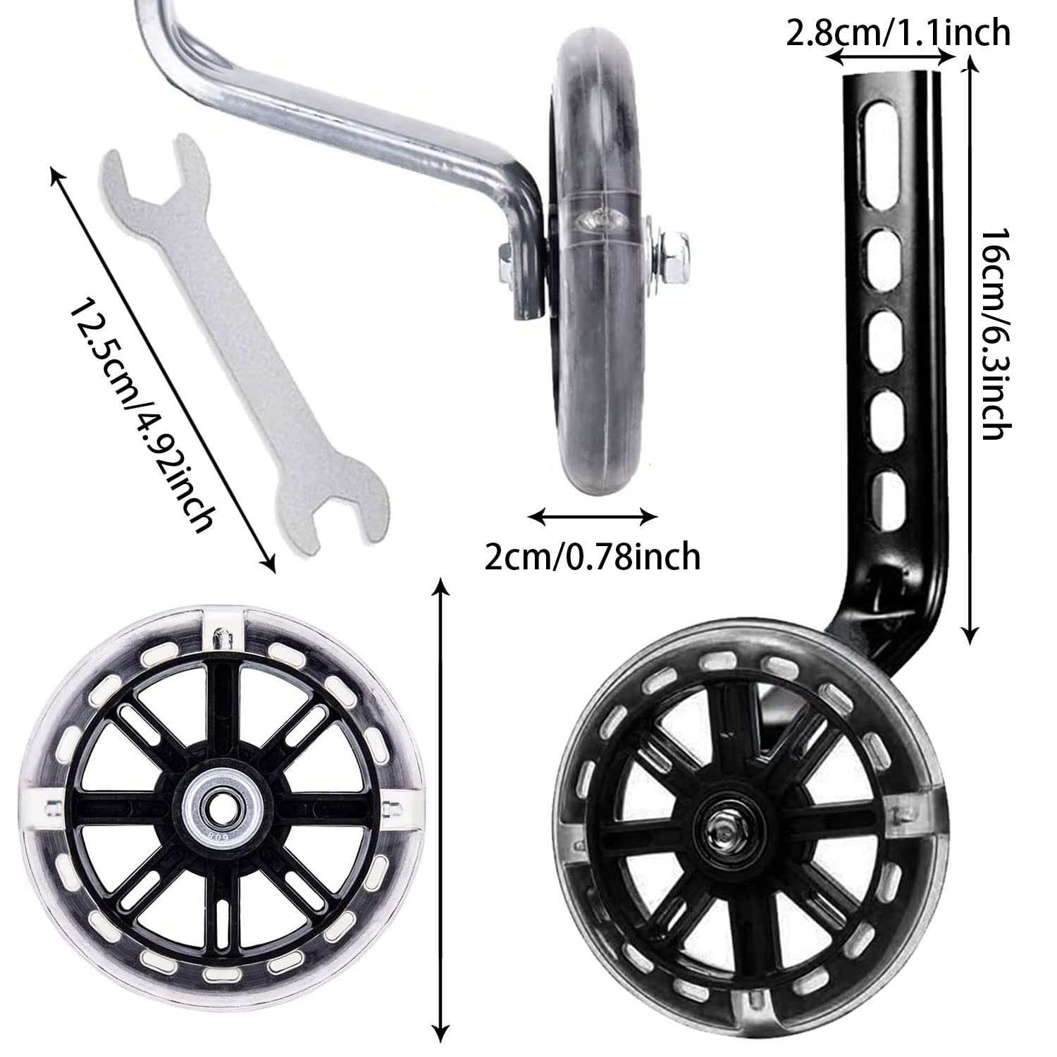 1 paar kinderfiets-steunwielen met stabilisatoren voor 12, 14, 16, 18 en 20 inch accessoires – koop de beste producten in de online winkel