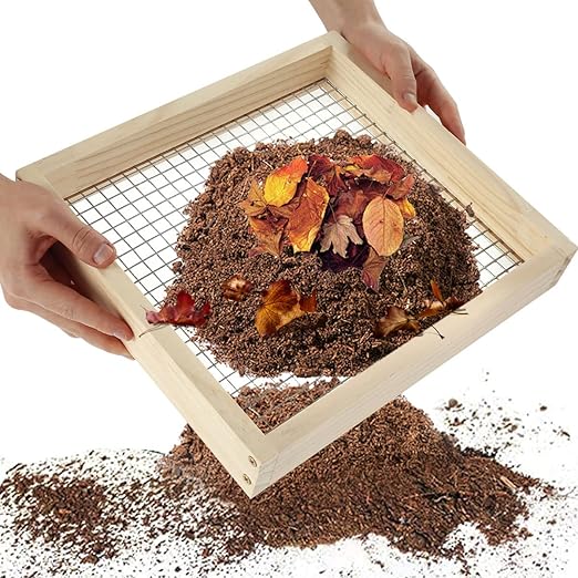 Wood Sifter, Garden Soil Sifter, Dirt Sifter, Lightweight Compost